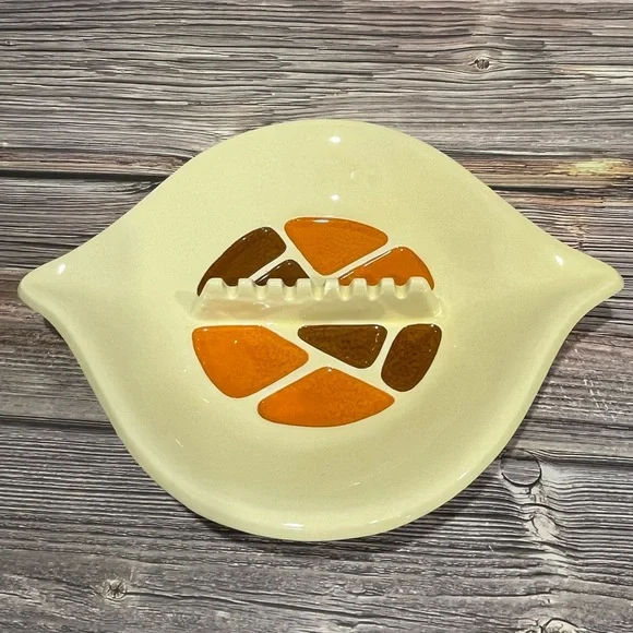 🧡California Pottery Atomic Mid-Century Modern Ceramic Ashtray A-41 – 1960s - Picture 6 of 8